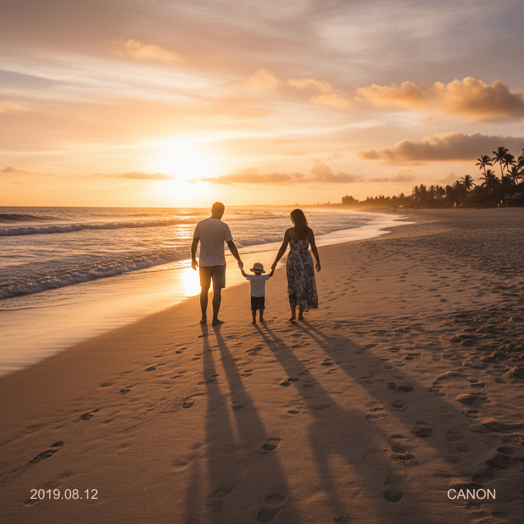 Before: Photo — camera logo & date stamp