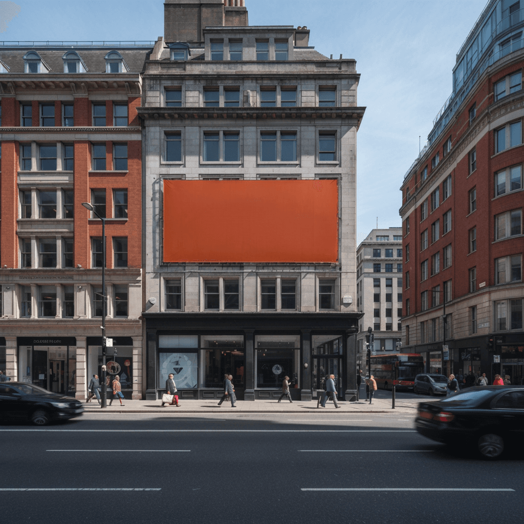 Remove billboard text from outdoor ads after