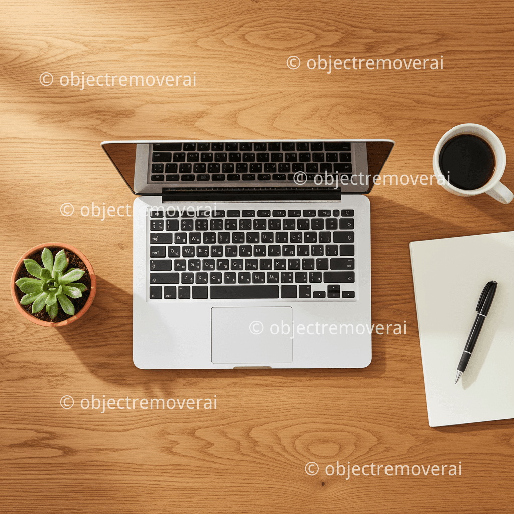 After: Corner logo removal